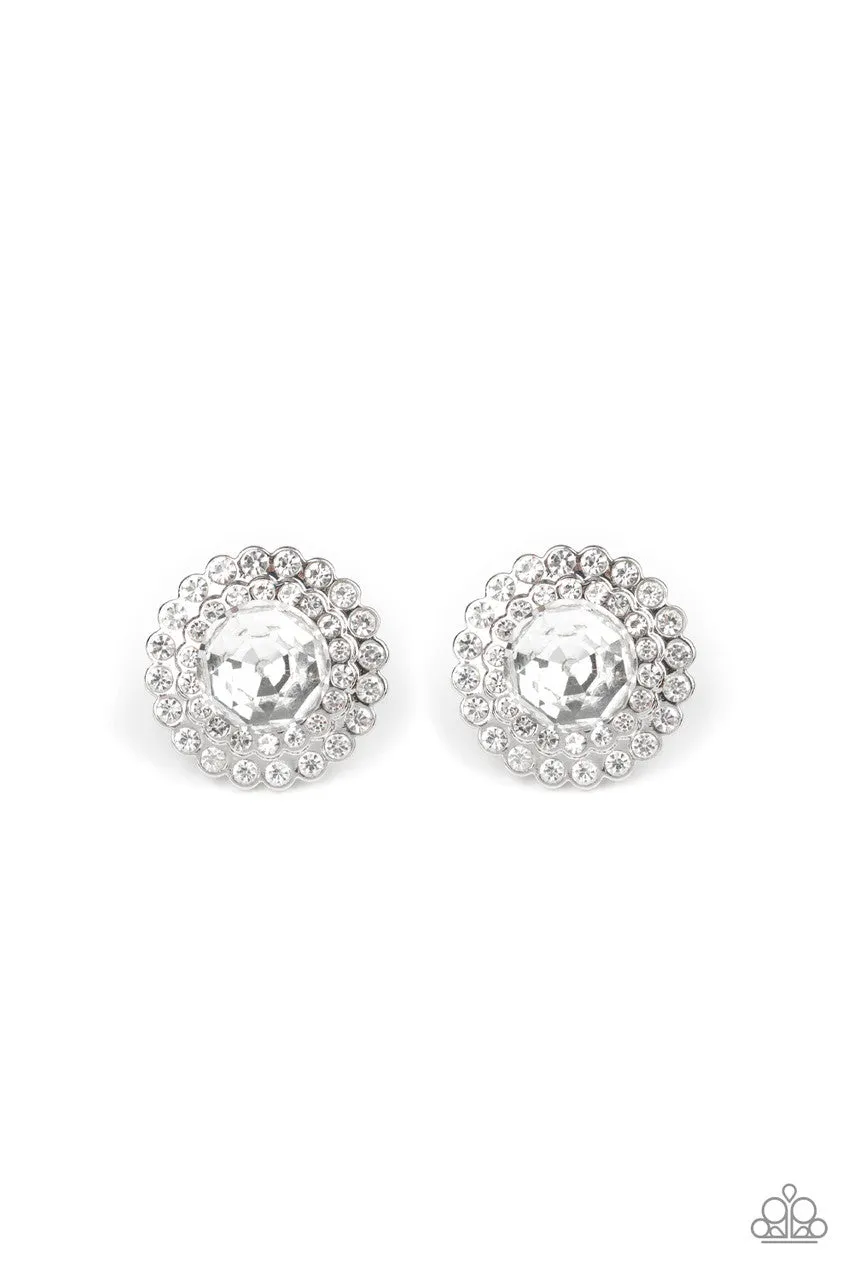 My Second Castle White Paparazzi Earrings