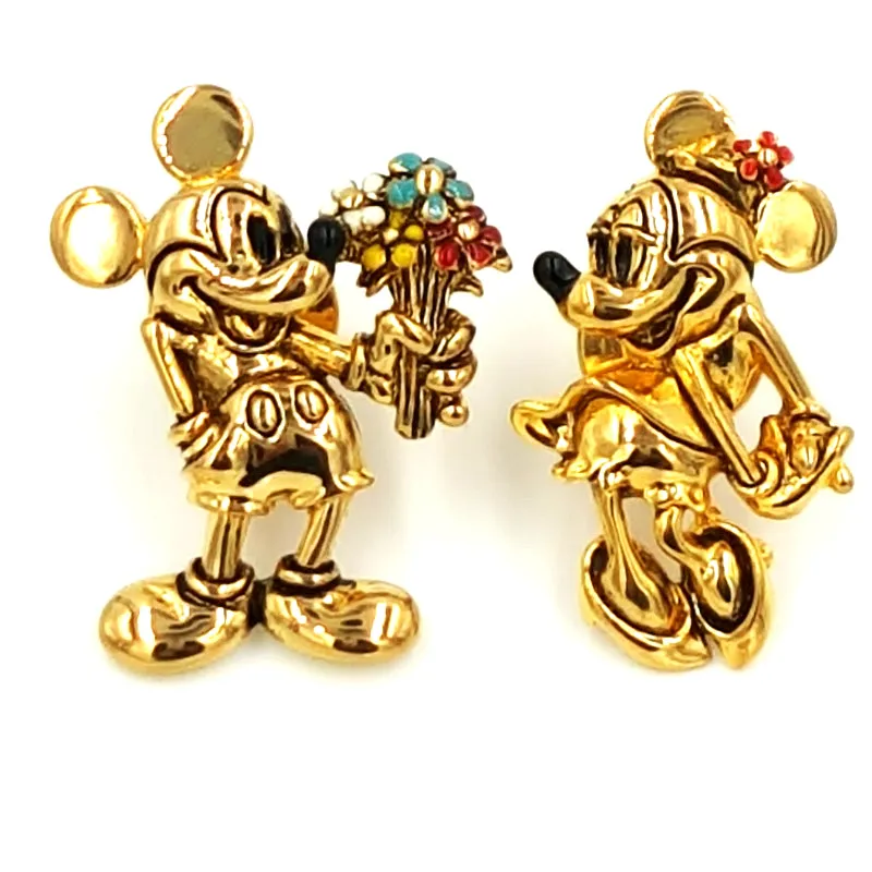 Napier for Disney Mickey and Minnie Mouse Vintage Scatter Pin Set