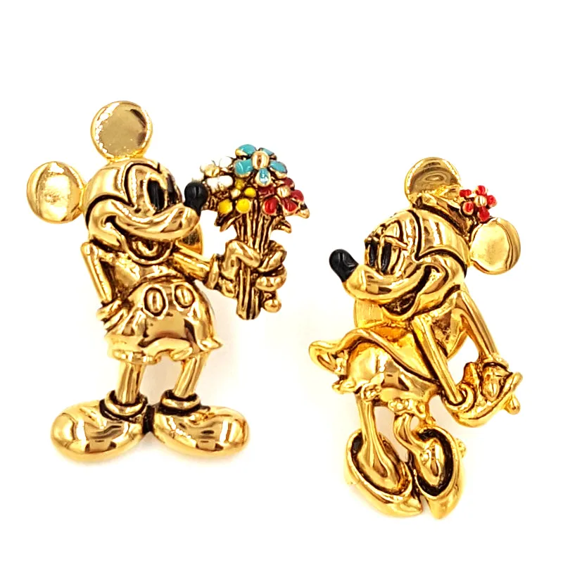 Napier for Disney Mickey and Minnie Mouse Vintage Scatter Pin Set