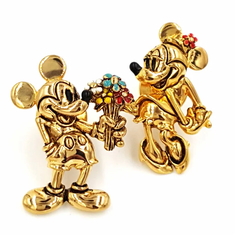 Napier for Disney Mickey and Minnie Mouse Vintage Scatter Pin Set