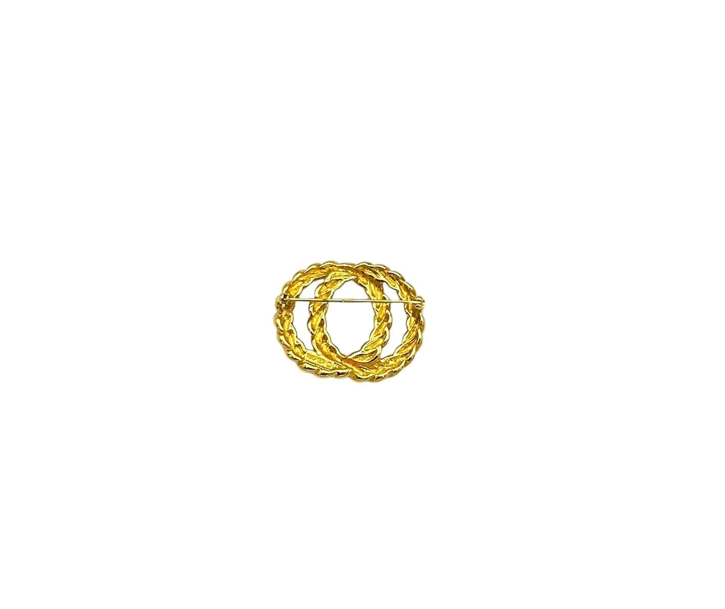 Napier Gold Intertwined Circle Brooch