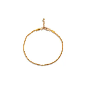 Narrow Twist Chain Bracelet