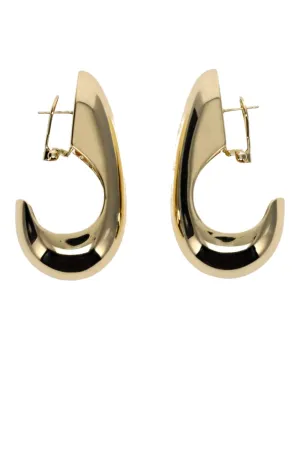 Nimah Gold Sculpted Drop Earrings