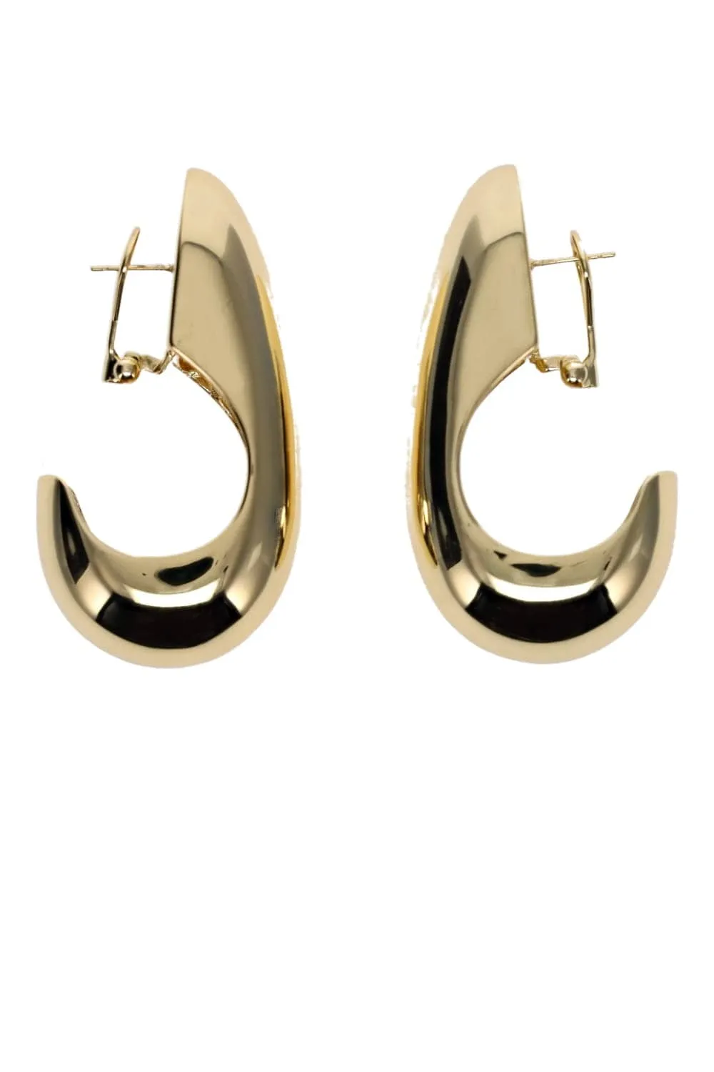 Nimah Gold Sculpted Drop Earrings