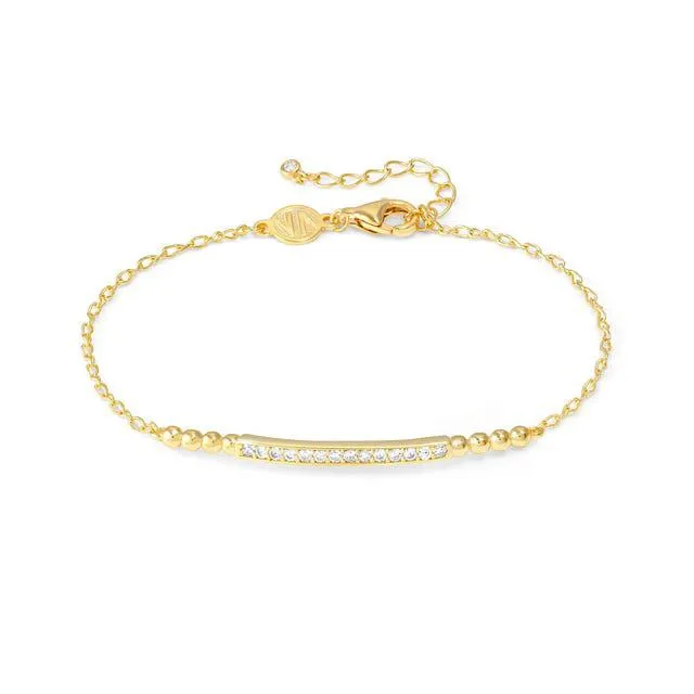 Nomination Lovecloud Bracelet, Infinity, Cubic Zirconia, 24K Gold