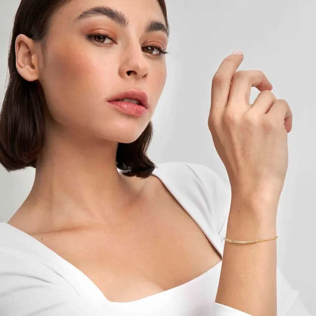 Nomination Lovecloud Bracelet, Infinity, Cubic Zirconia, 24K Gold