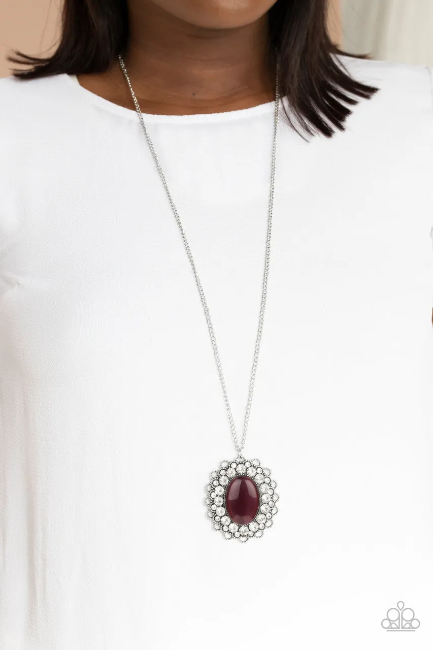 Oh My Medallion Purple Paparazzi Necklace