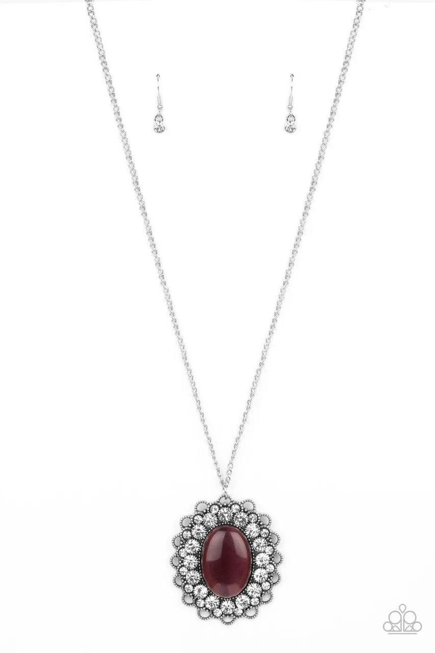 Oh My Medallion Purple Paparazzi Necklace