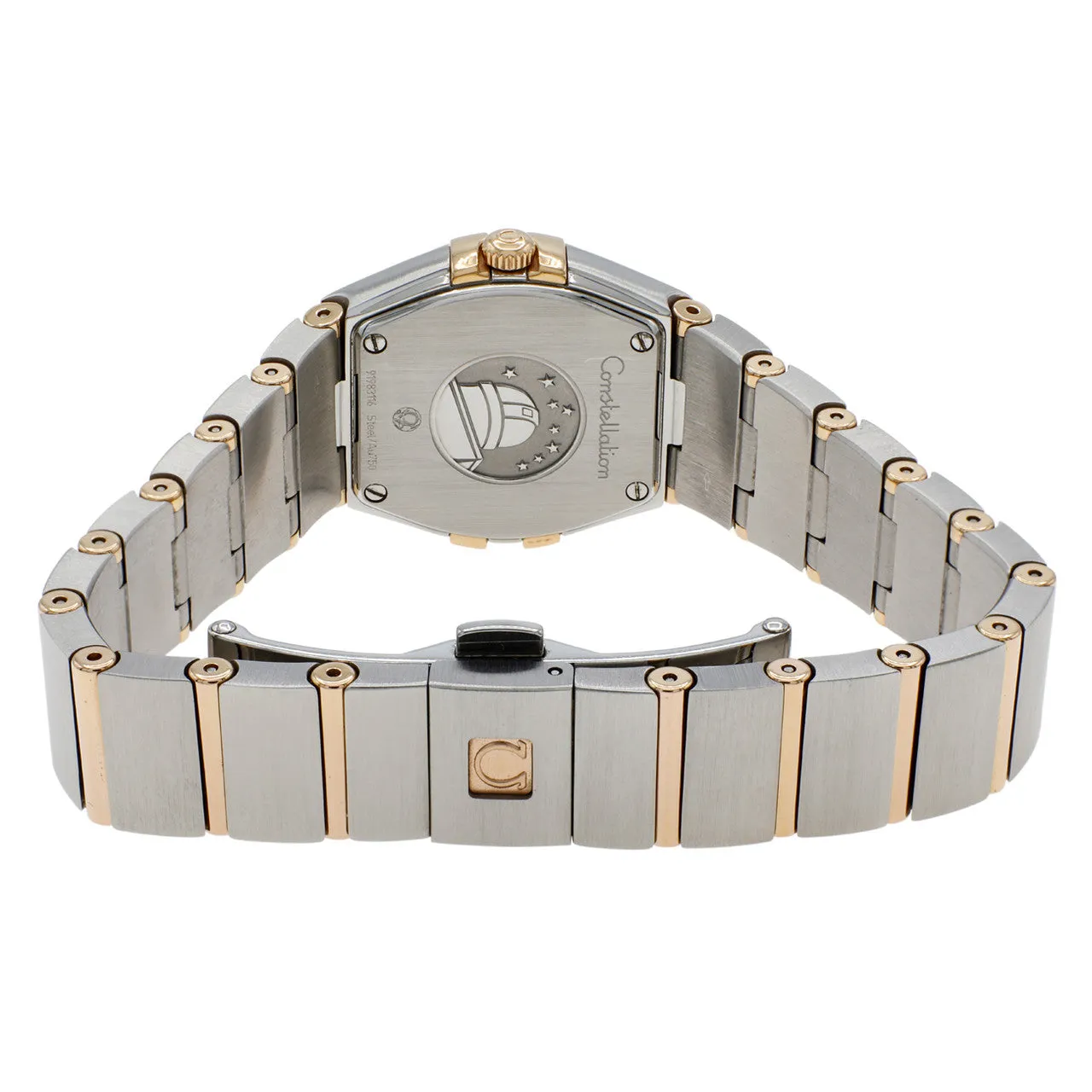 Omega Stainless Steel 18K Rose Gold Constellation 123.20.24.60.53.001