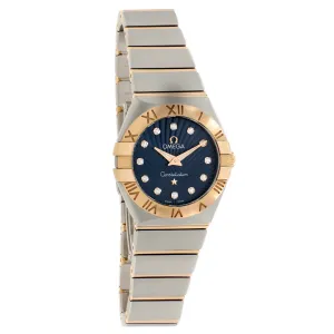 Omega Stainless Steel 18K Rose Gold Constellation 123.20.24.60.53.001
