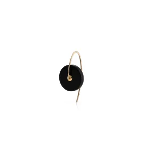 ORBITAL Onyx Hook Earring Small size