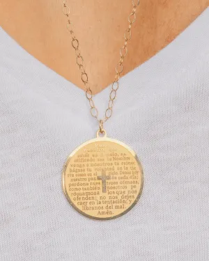 Our Father Necklace, Gold Filled
