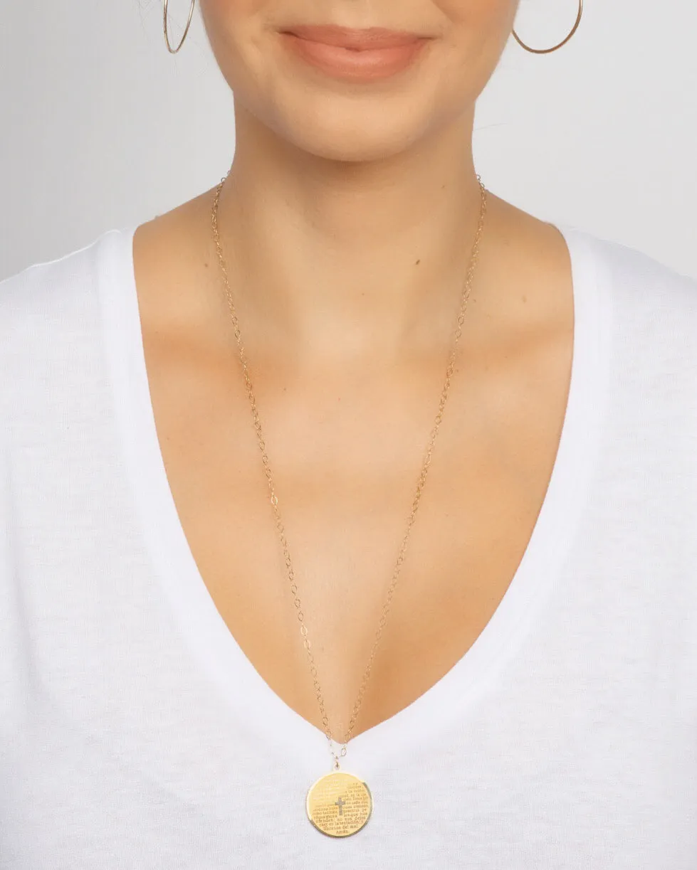 Our Father Necklace, Gold Filled