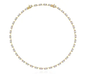 Oval Cuddle Line Necklace Riviera