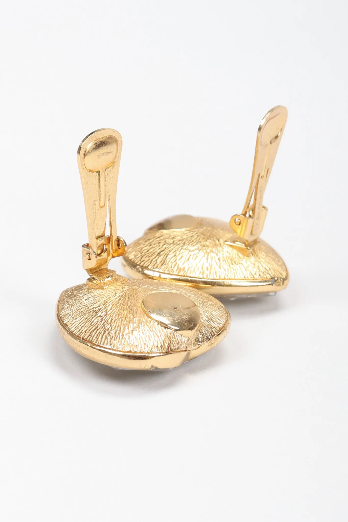 Oversized Crystal Heart Earrings