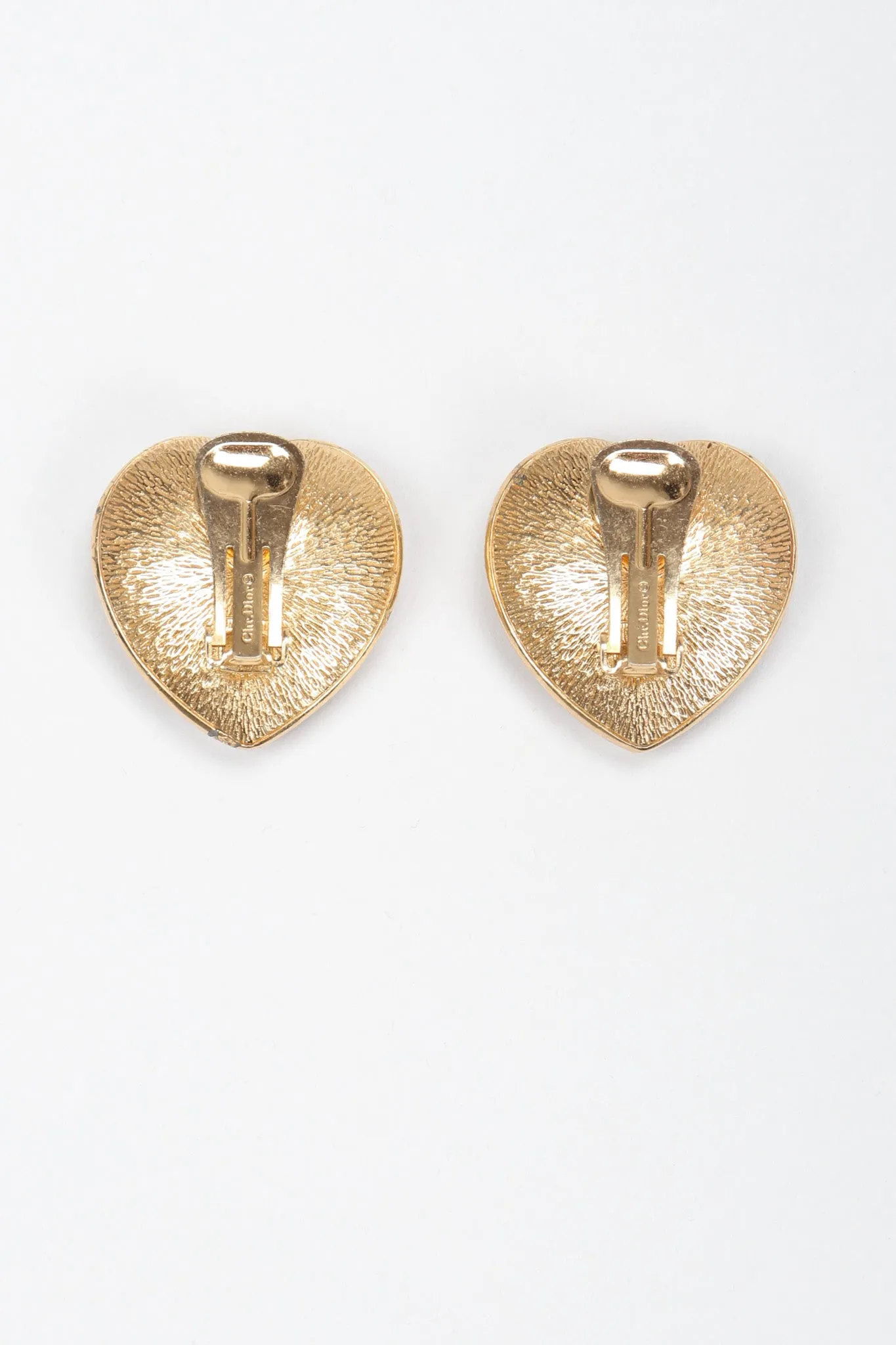 Oversized Crystal Heart Earrings