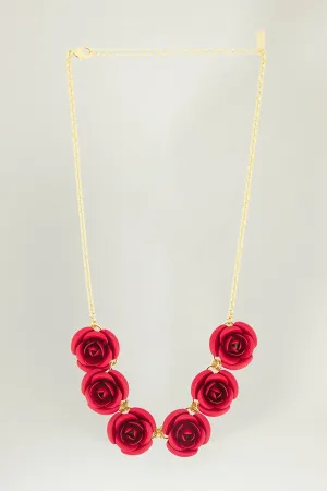 Oversized Rose Necklace