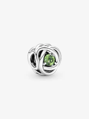 Pandora August Spring Green Eternity Circle Charm