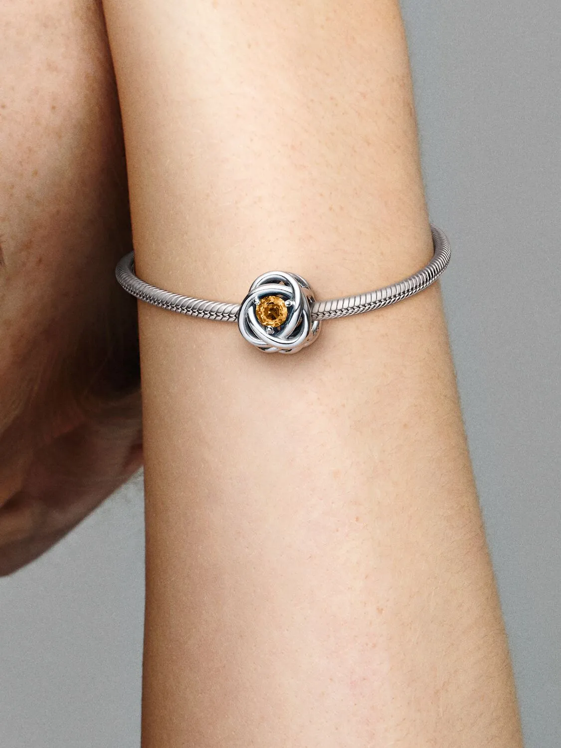 Pandora November Honey Eternity Circle Charm