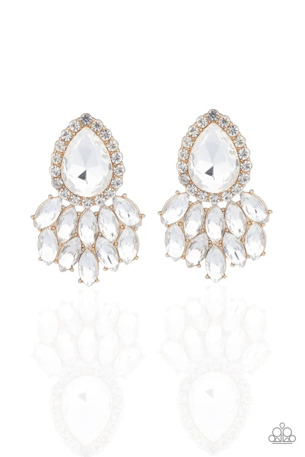 Paparazzi A Breath Of Fresh HEIR - Gold Post Earrings