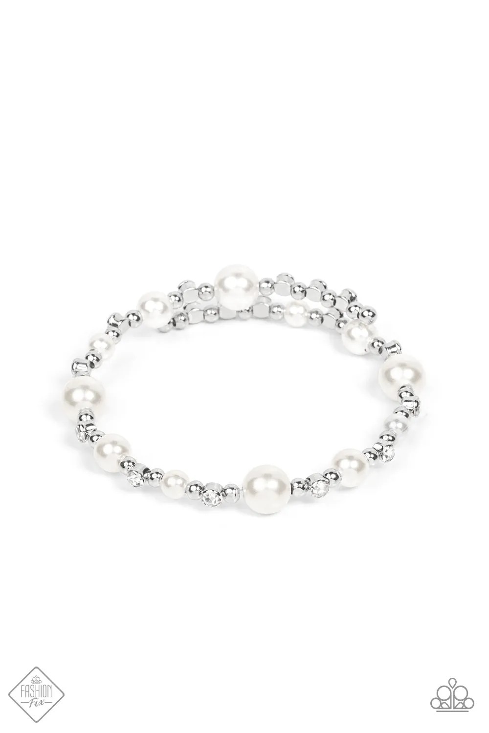 Paparazzi Chicly Celebrity Fashion Fix - White Bracelet