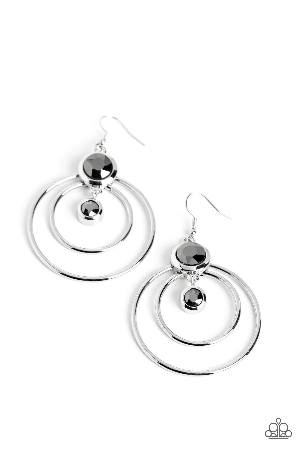 Paparazzi Dapperly Deluxe - Silver Earrings