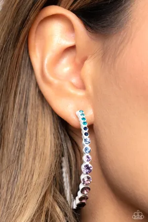 Paparazzi Gossip CURL - Multi Hoop Earrings