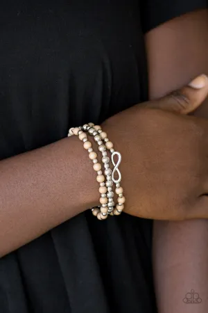 Paparazzi - Immeasurably Infinite - Brown Bracelet