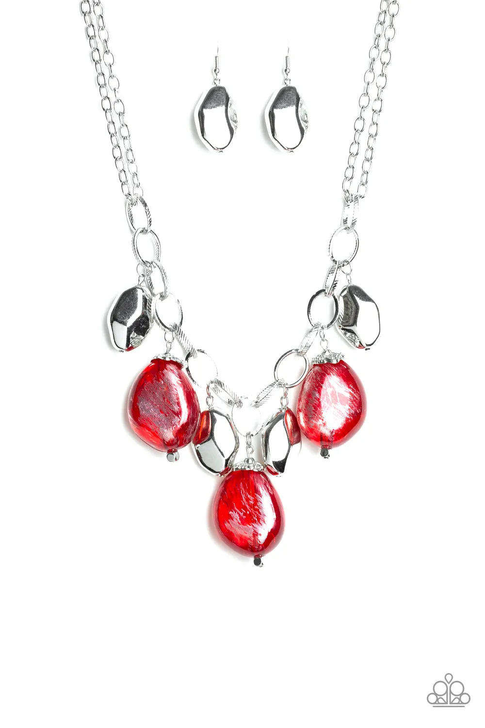 Paparazzi Looking Glass Glamorous - Red
