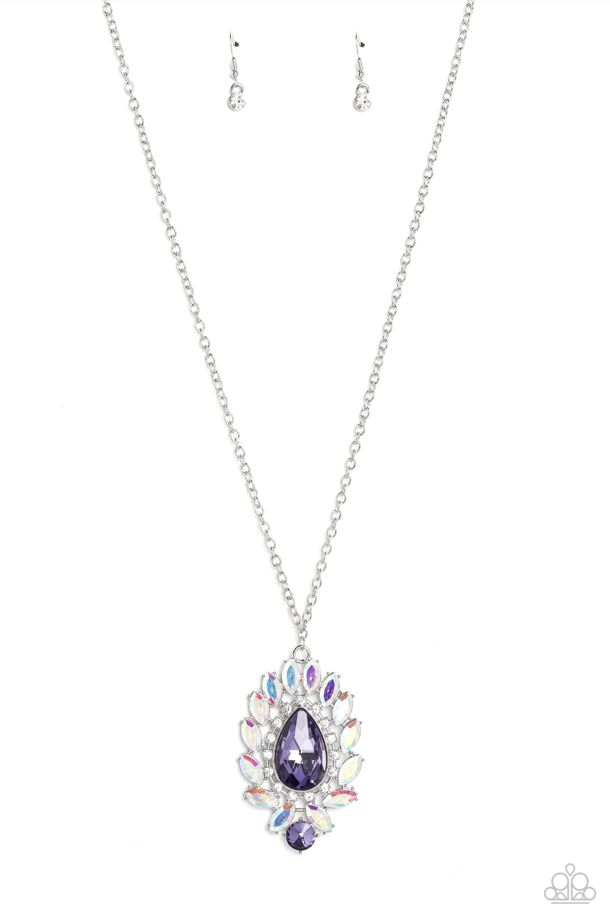 Paparazzi Over the TEARDROP - Purple Necklace
