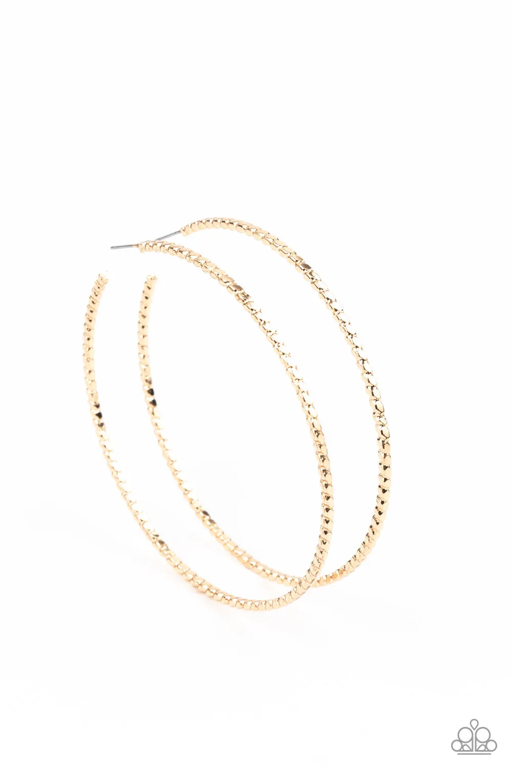 Paparazzi Pump Up The Volume - Gold Earrings