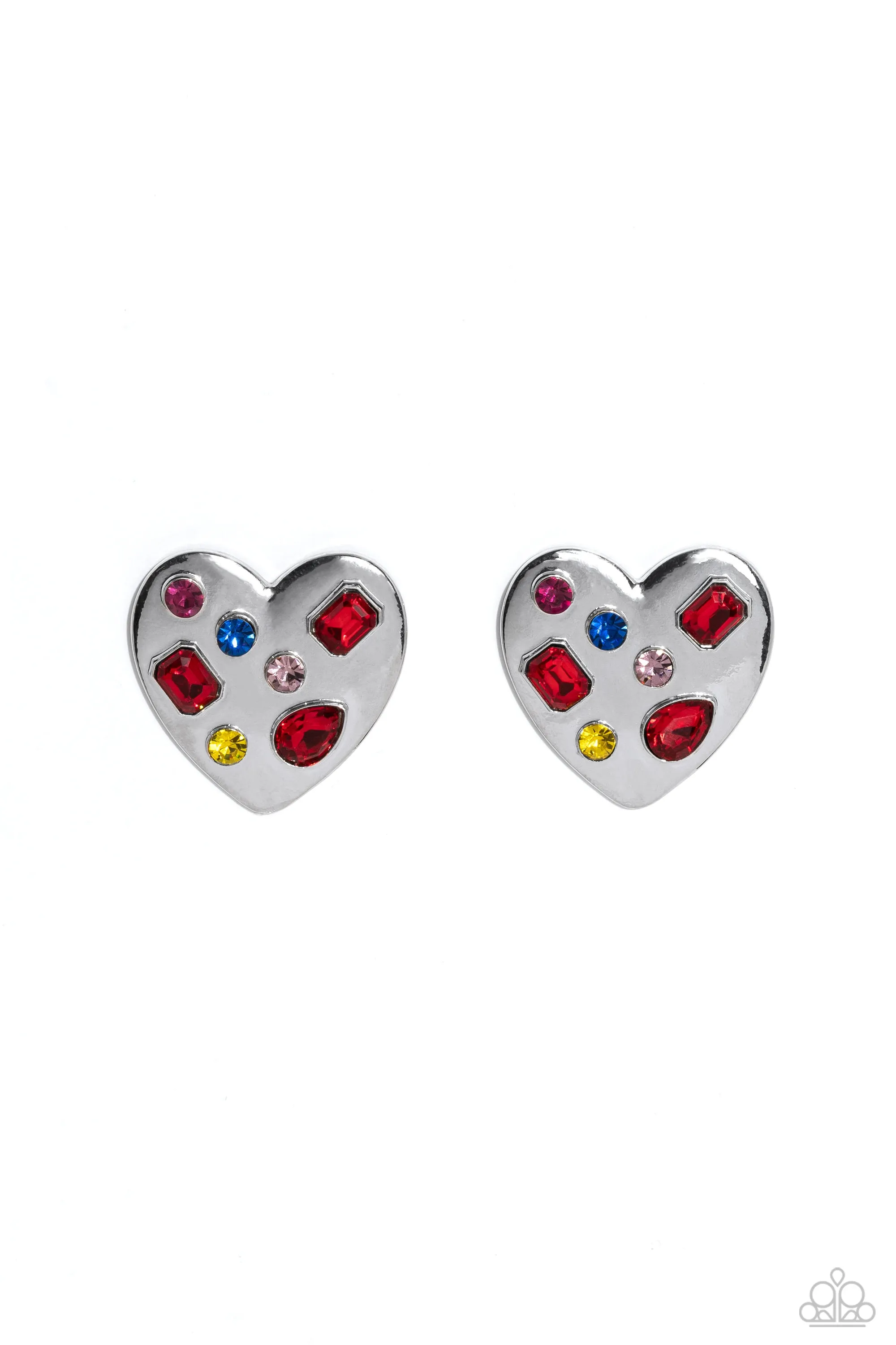Paparazzi Relationship Ready - Red Earrings