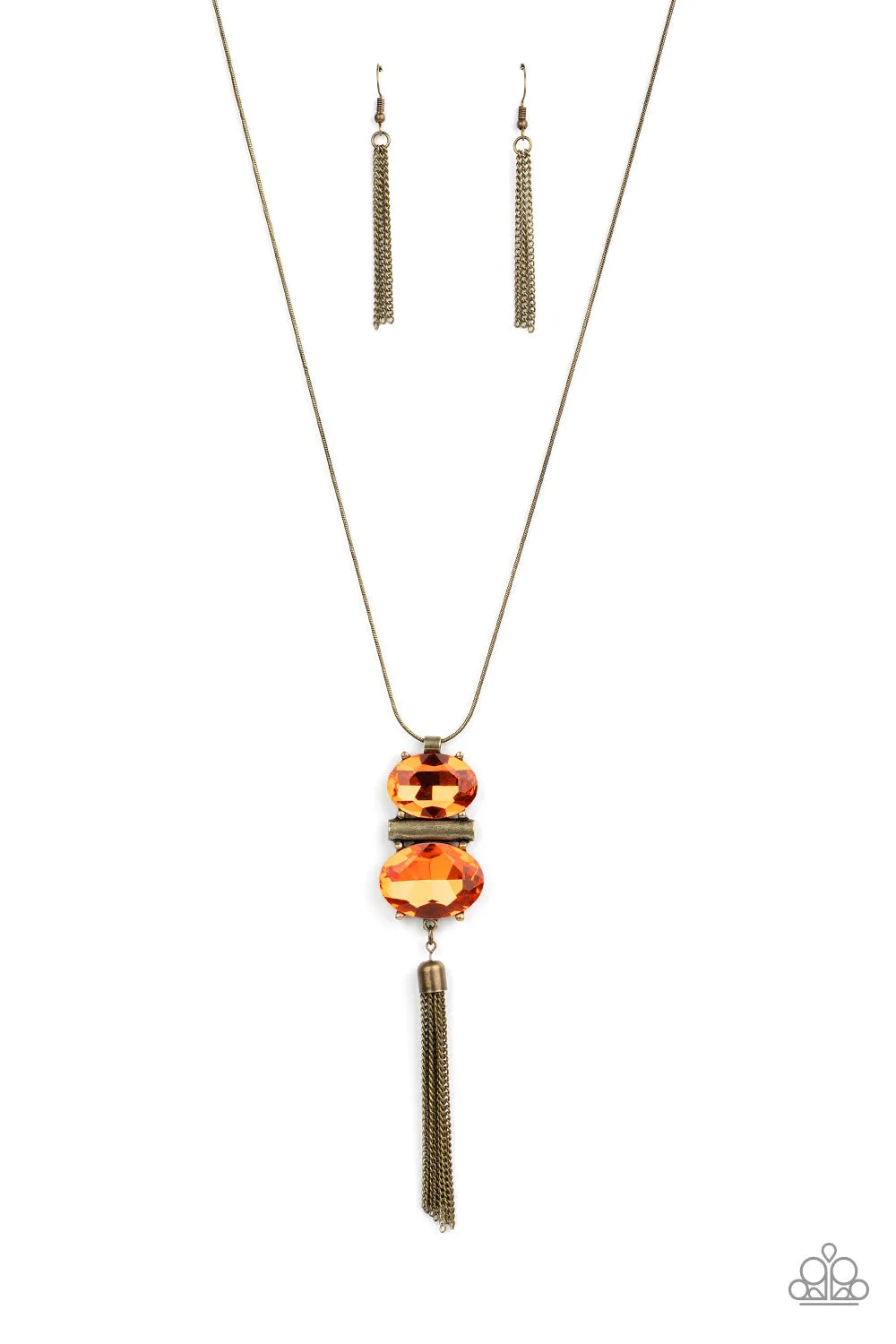 Paparazzi Runway Rival - Orange Necklace