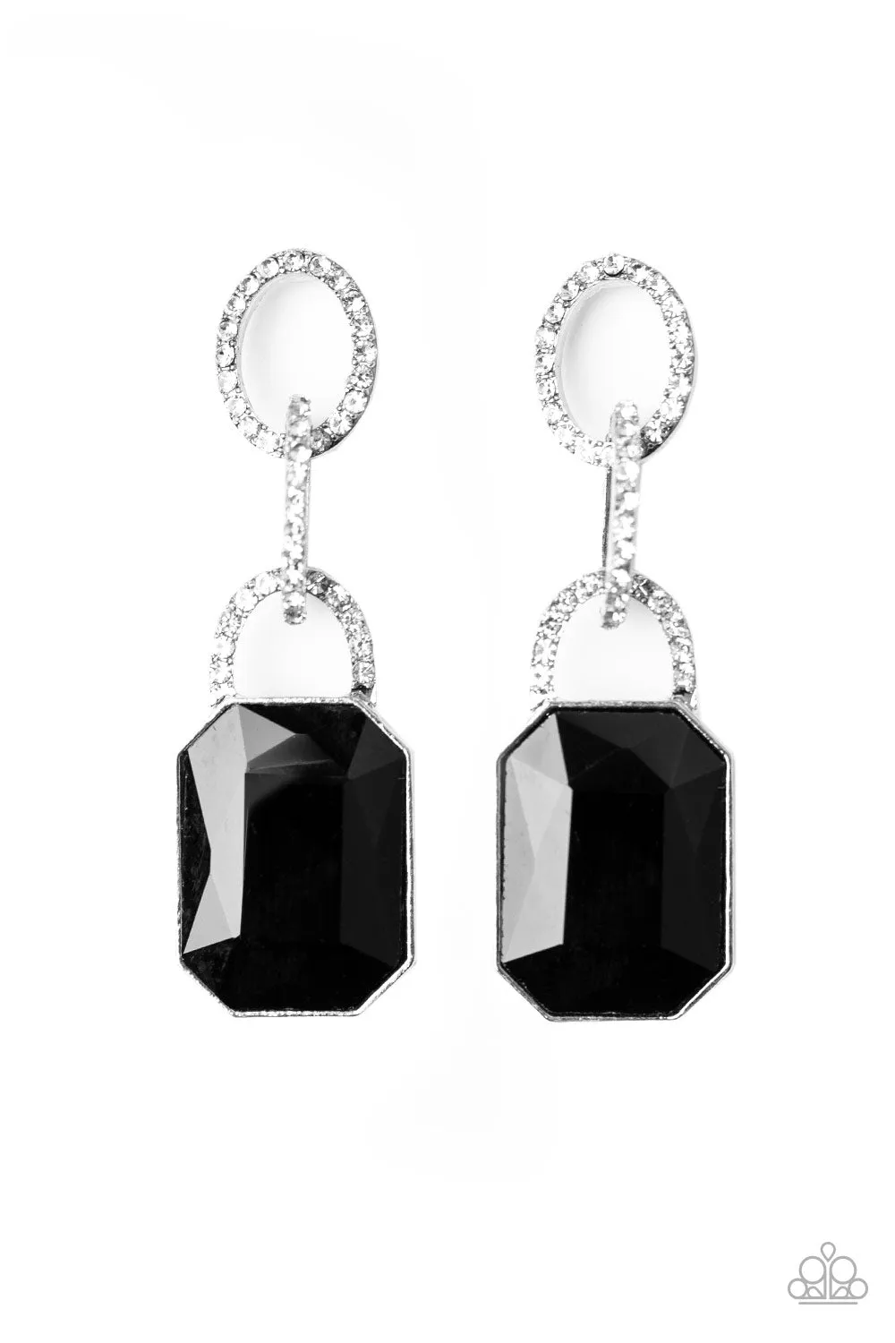 Paparazzi Superstar Status Earrings Black