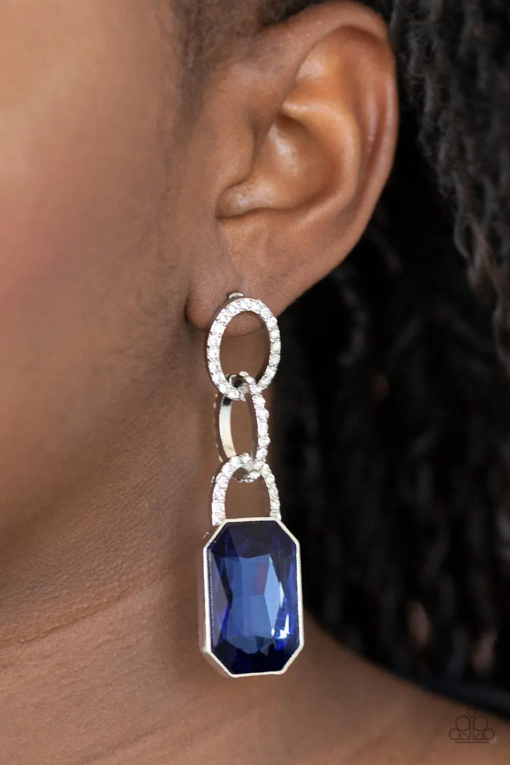 Paparazzi Superstar Status Earrings Blue