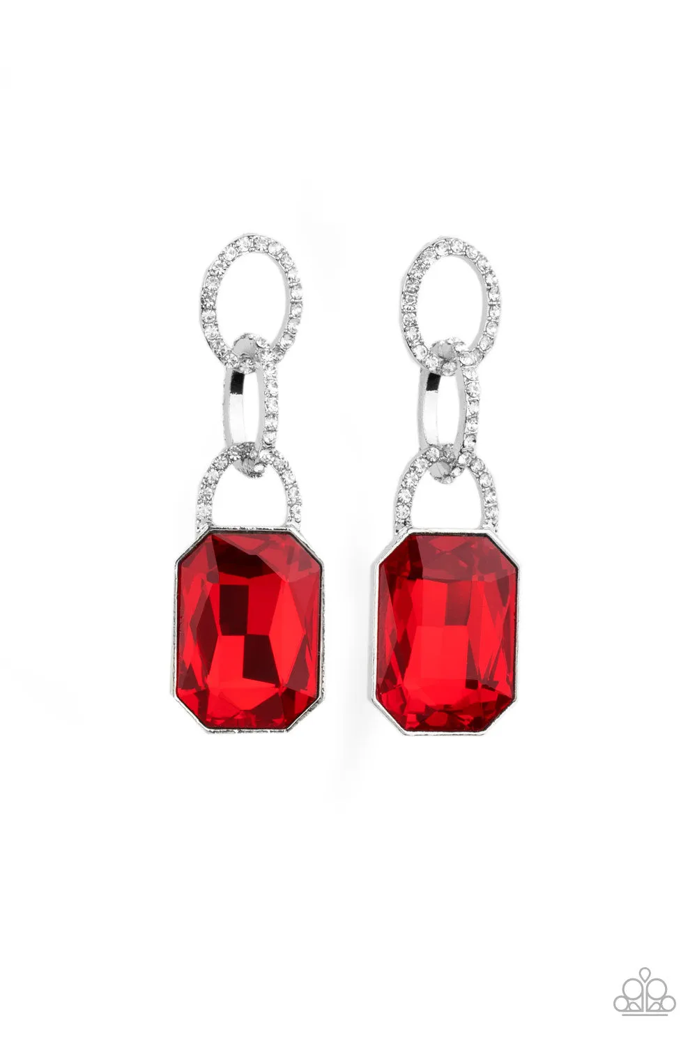 Paparazzi - Superstar Status - Red Earrings