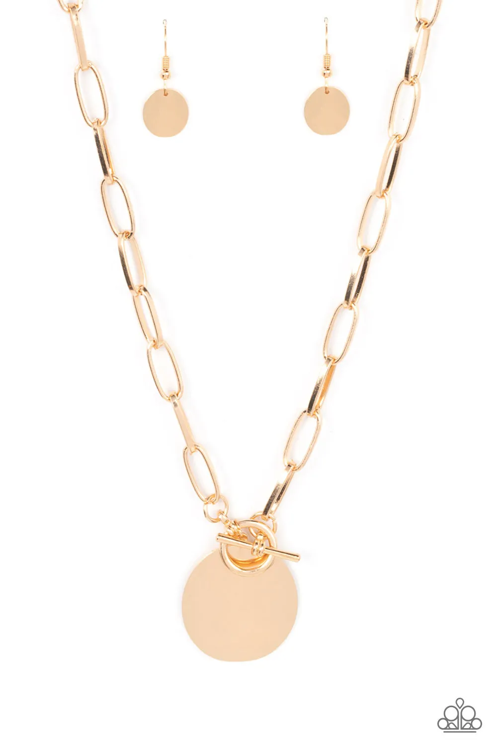Paparazzi Tag Out - Gold Necklace
