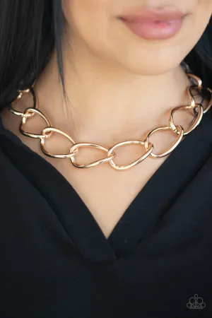 Paparazzi The Challenger Necklace Gold