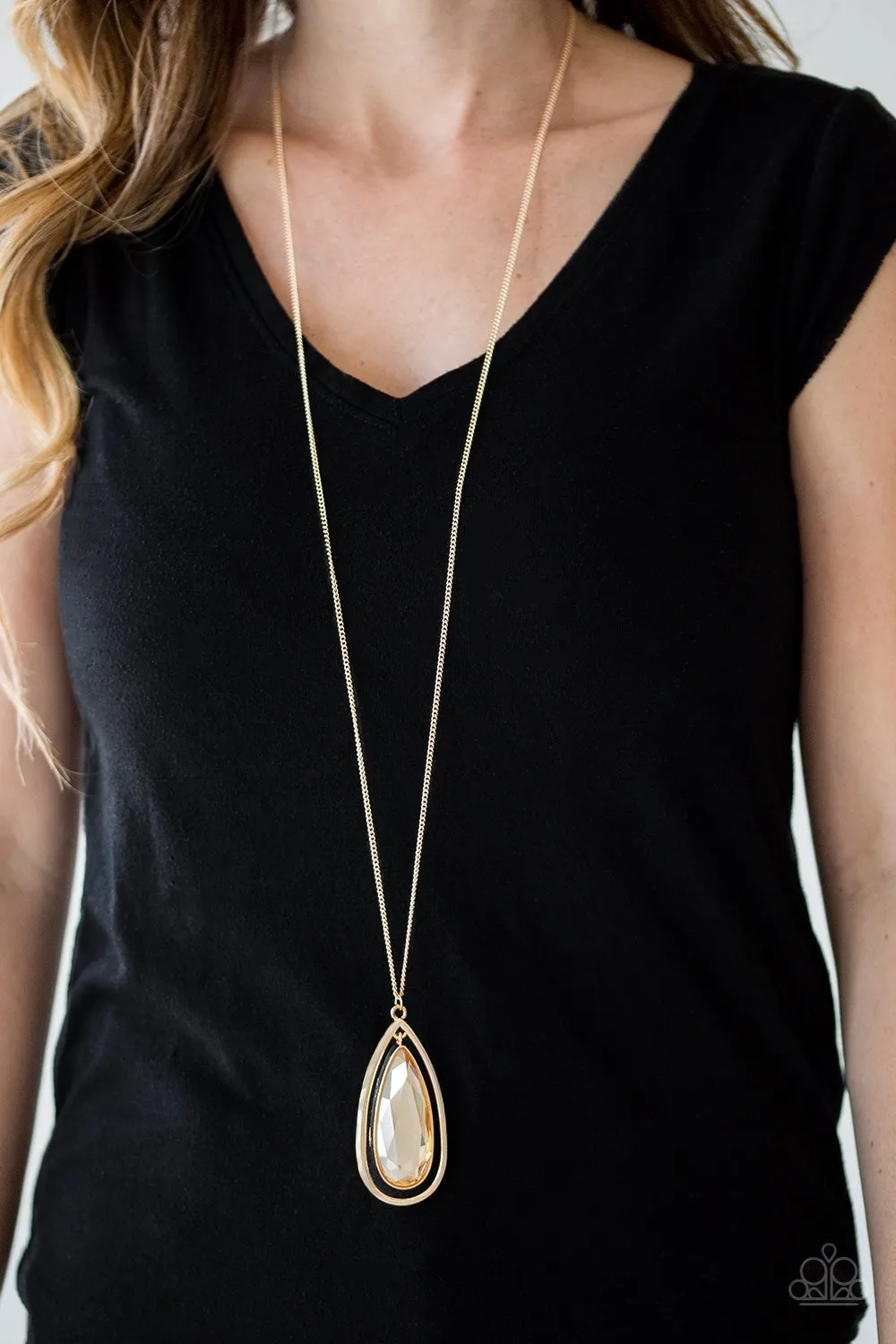 Paparazzi The Royal Coronation - White/Silver/Gold  Necklace