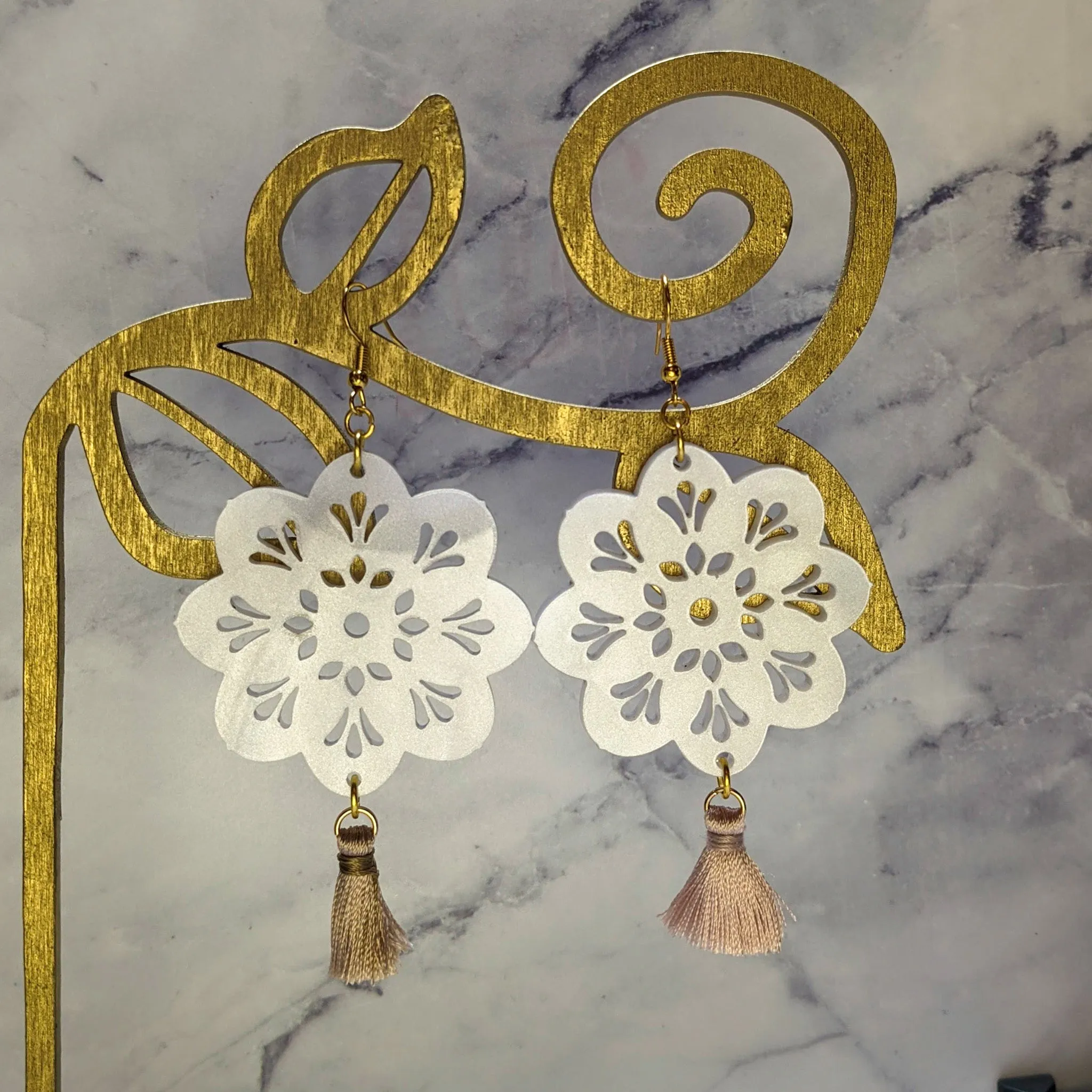 Papel Picado Round Earrings