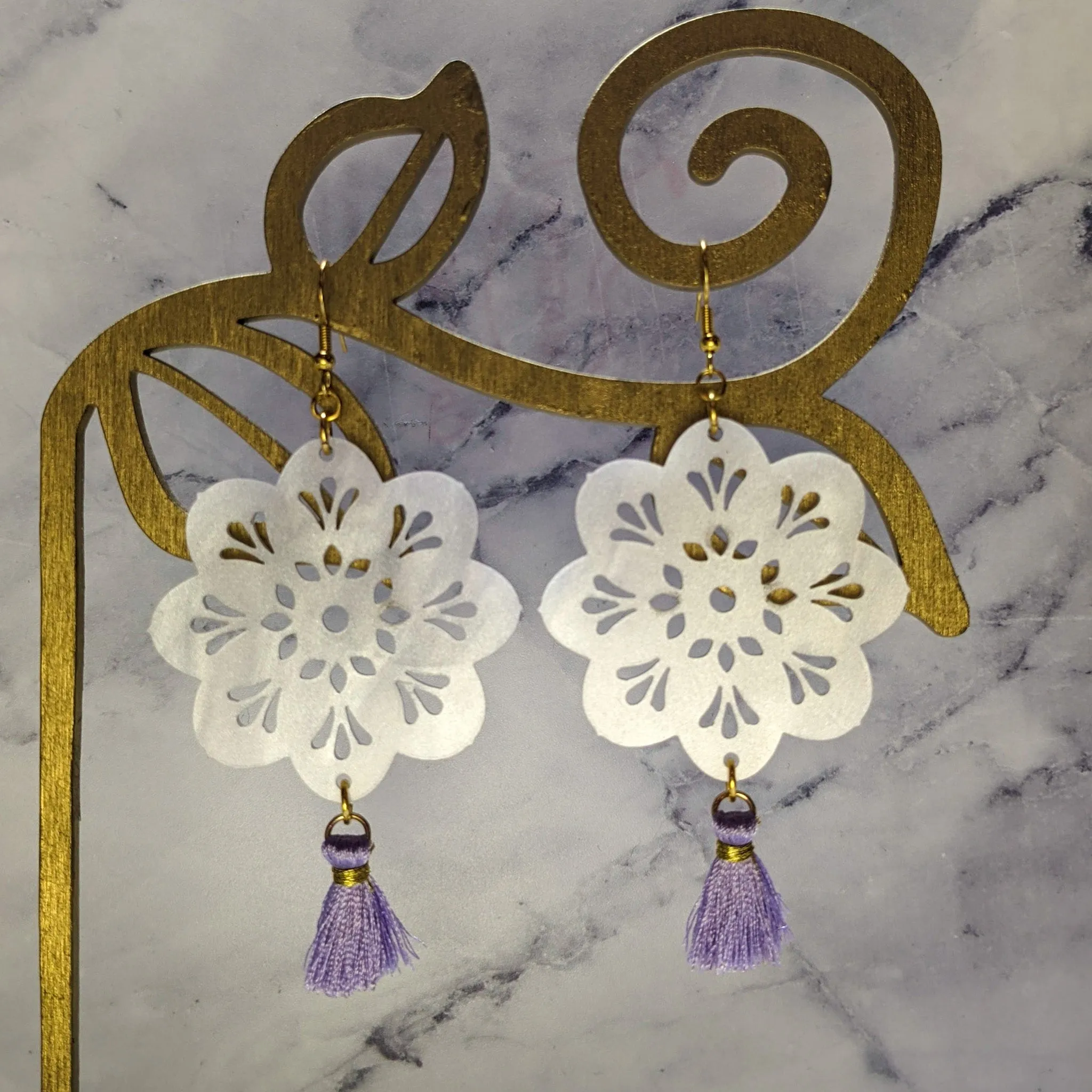 Papel Picado Round Earrings