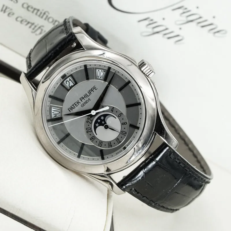 Patek Philippe 5205G-001 Annual Calendar 18k White Gold 40mm 2013 Automatic B&P