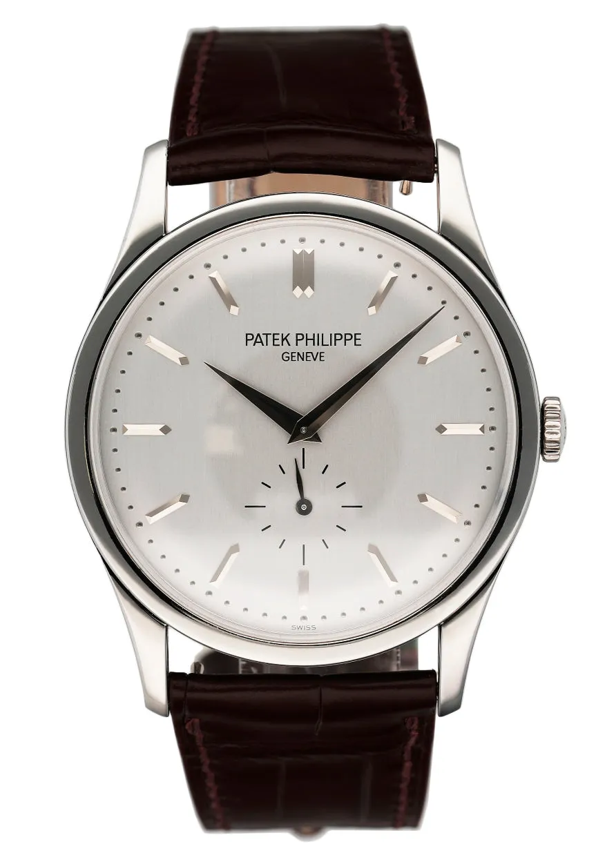 Patek Philippe Calatrava 5196G 18K White Gold Mens Watch With Papers