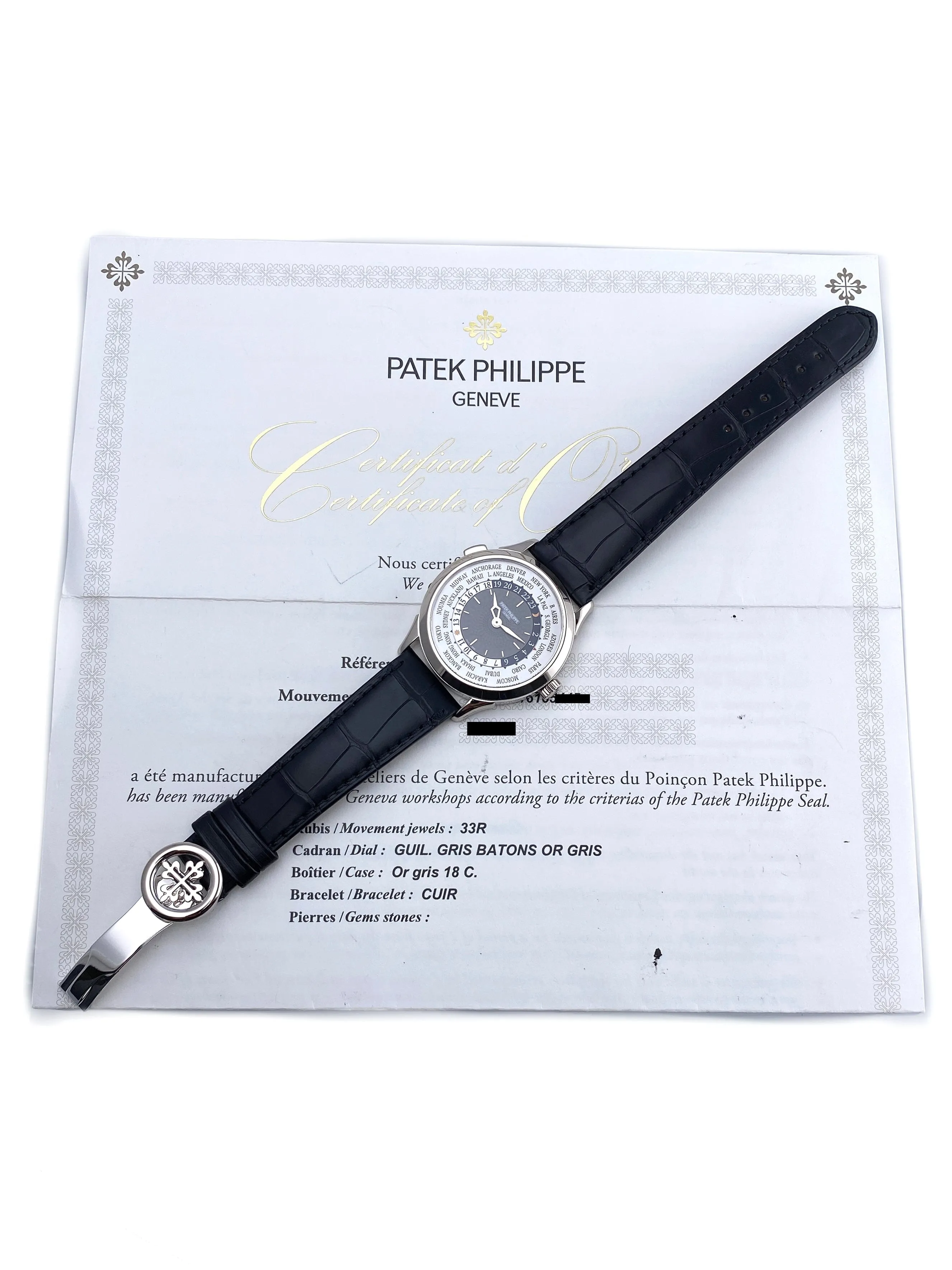 Patek Philippe Complications World Time 5230G Mens Watch Box Papers