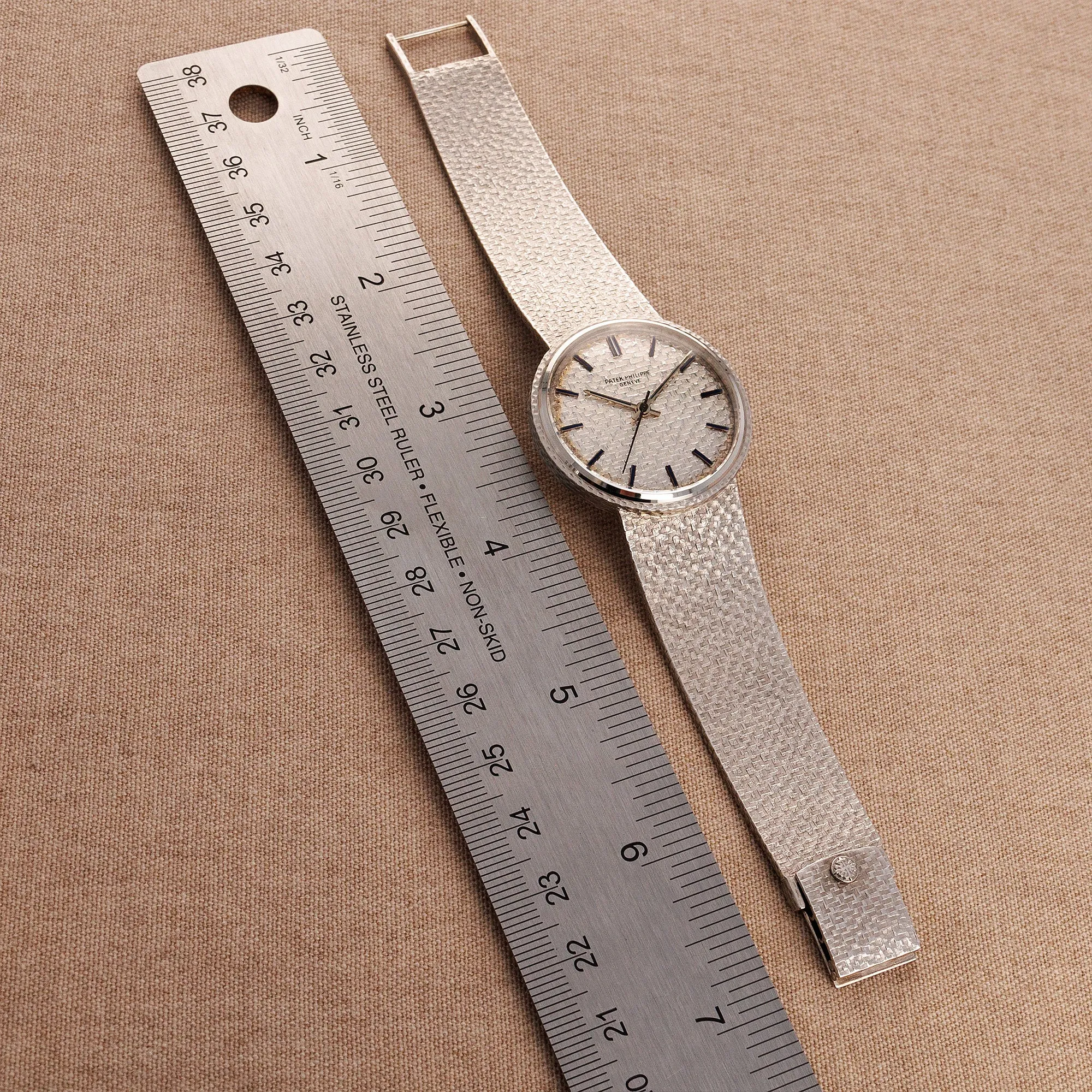 Patek Philippe White Gold Wathc Ref. 3563 with Blue Hour Markers