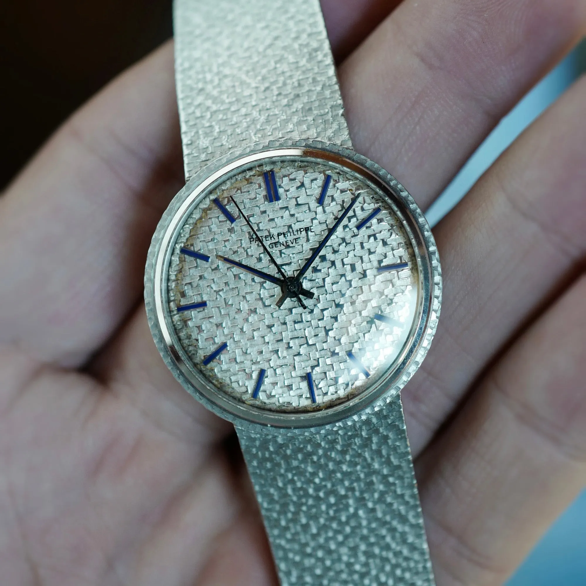 Patek Philippe White Gold Wathc Ref. 3563 with Blue Hour Markers