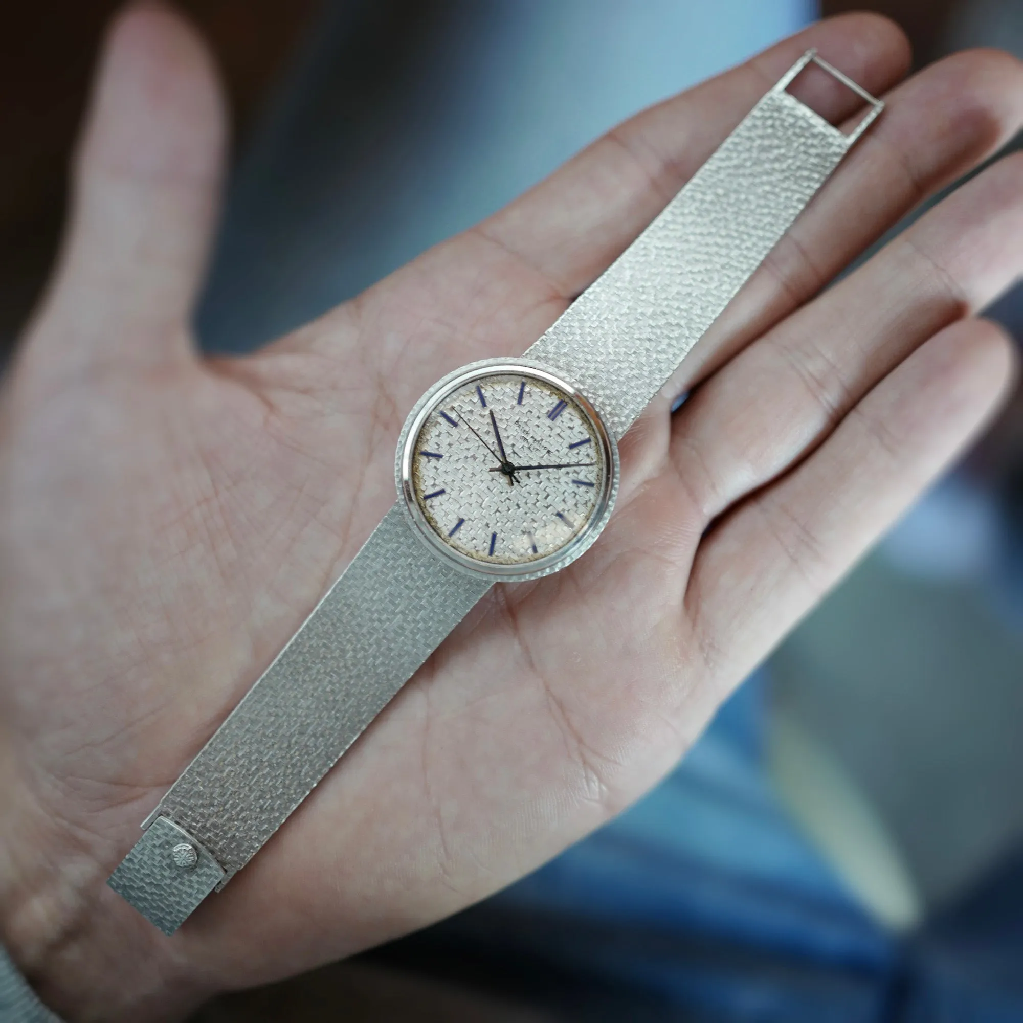 Patek Philippe White Gold Wathc Ref. 3563 with Blue Hour Markers