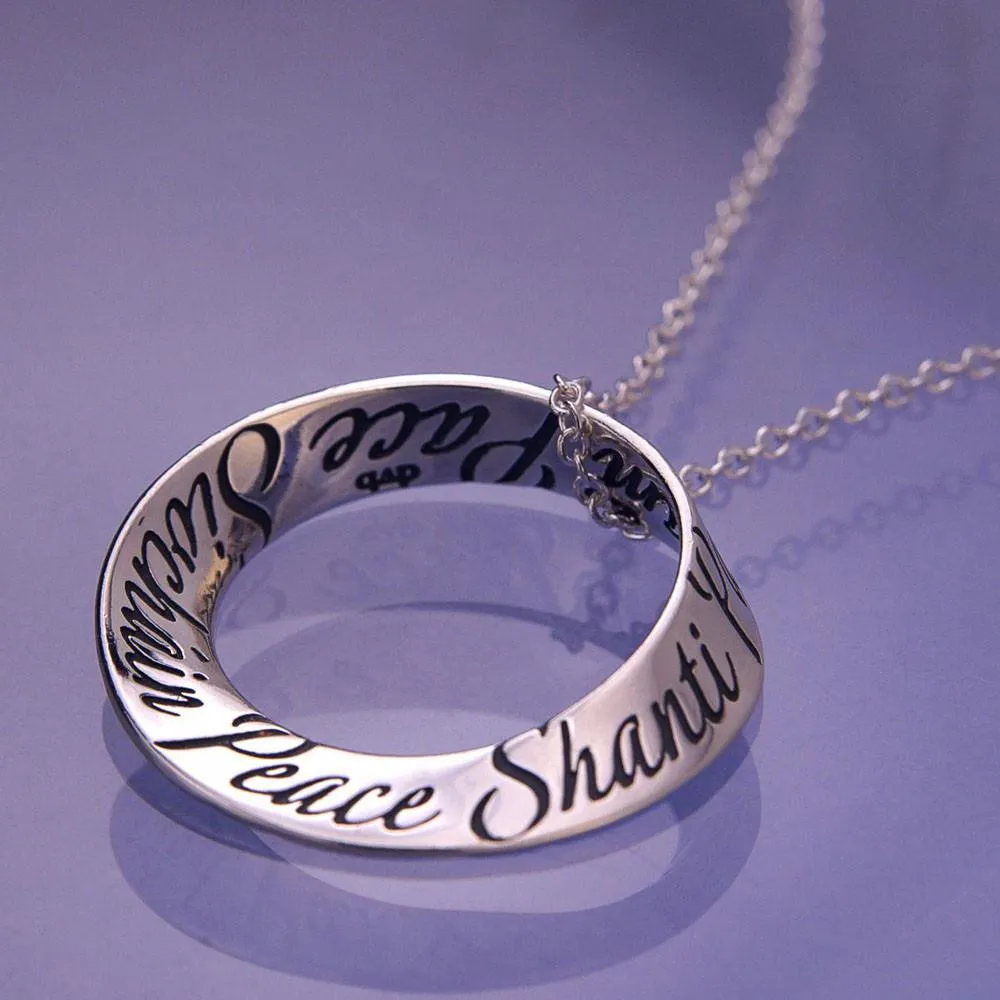 Peace In Fourteen Languages Necklace