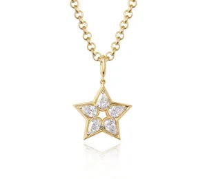 Pear Shape Star Necklace