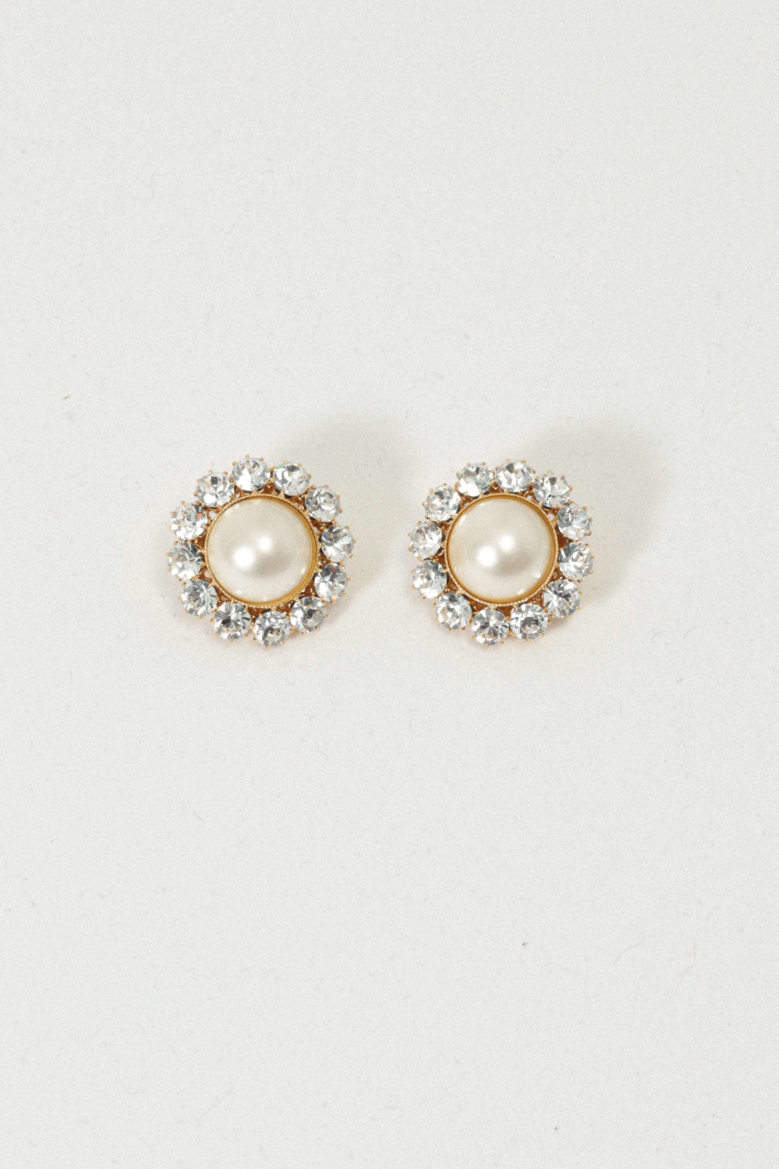 Pearl & Strass Earrings